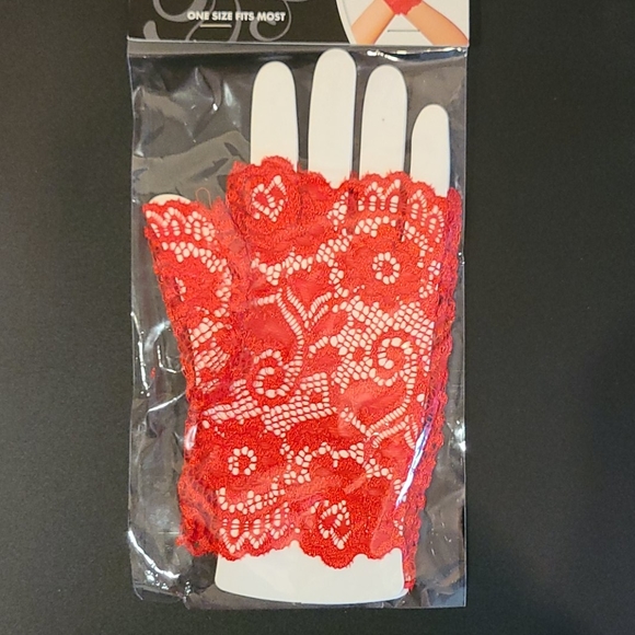 Spirit Accessories - Red lace gloves